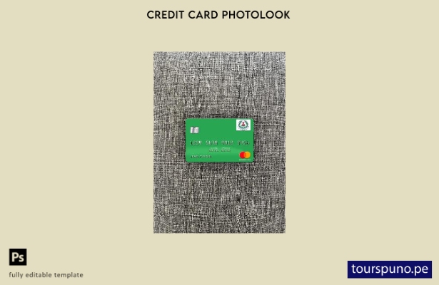 listo para imprimir plantilla frontal de aspecto fotográfico de mastercard d 104